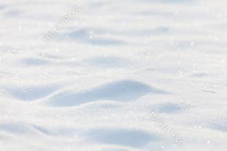 Sunny snow background