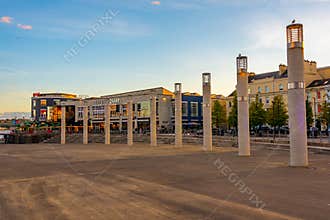 Cardiff, Wales, September 16, 2022: Roald Dahl plass at Mermaid