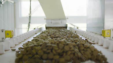 The process of making animal feed.