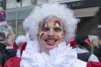 Clown on Carnival in Dusseldorf