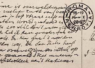 Old letter, vintage handwriting, english language