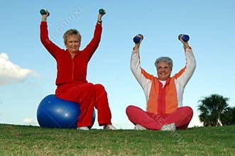 Active senior women