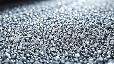 Perfect, Left Subject, Glimmering Silver, Copy Space Right, Generative AI