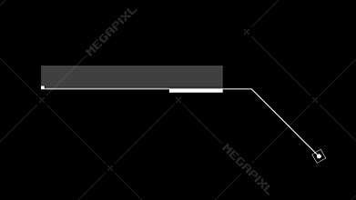 Modern Callout HUD Element With Digital Interface. Alpha