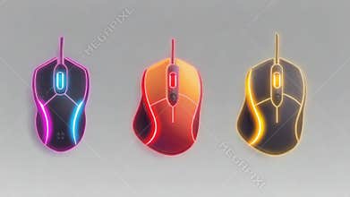 Three Different Gaming Mice