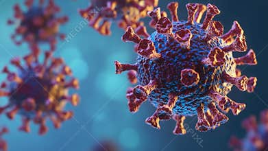 Covid-19 Virus Microscope