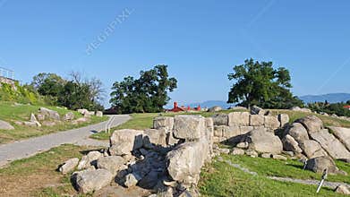 Panorama of city of Plovdiv, Bulgaria