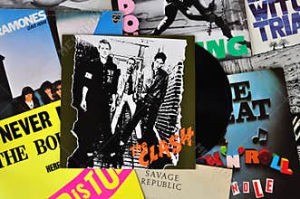 Punk vinyl records