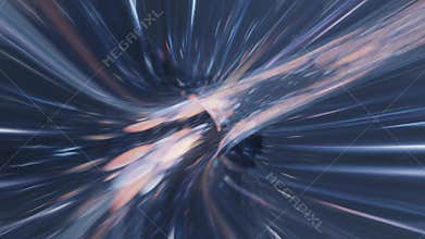 Calming Flowing Light Trails in Shades of Rose and Lavender