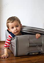 Child ready to travel