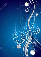 Blue and white artistic design