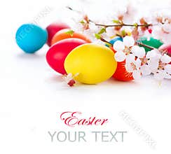 Easter. Colorful easter eggs