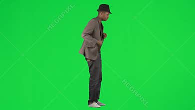 Ethnic young man dancing modern dance footage