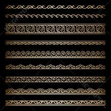 Gold borders