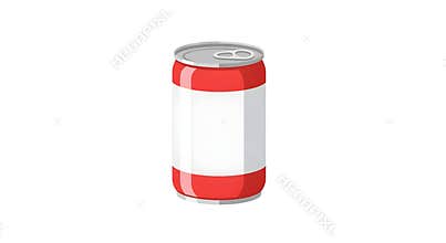 A 330ml aluminum soda can features a predominantly white label with red accents at the top and bottom