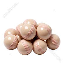Pile of Vintage Baseball Balls, Sports Equipment Still Life with Isolated Background