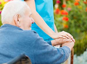 Care for Elderly in Wheelchair