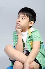 Portrait of young cute boy