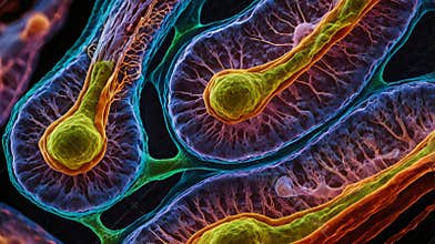 Confocal Microscopy of Mesenchymal Stem Cells Forming Bone Tissue, Illustrating Cellular Specialization