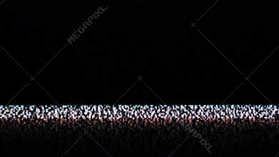 TV screen color stripes - no signal. Full HD loop.