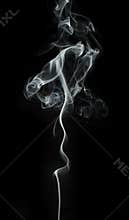 Smoke on black background.