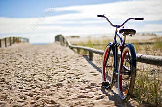 Bike on beach