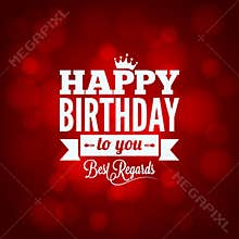 happy birthday sign design background