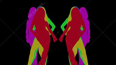 dancer shadow, silhouette