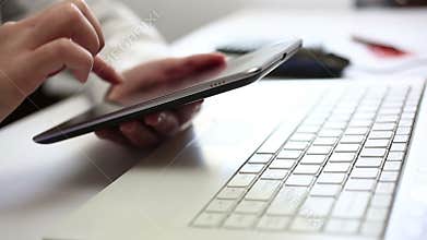 Businesswoman working in office