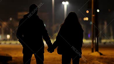 lovers at night