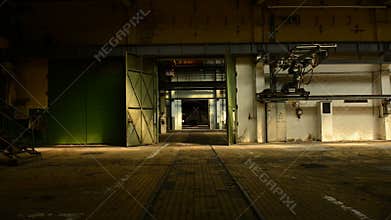 Abandoned industrial interior
