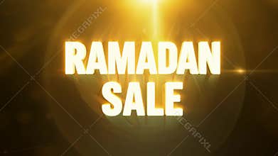 A sign for a Ramadan Sale