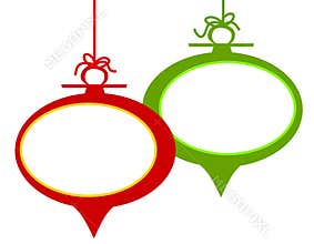 Retro Christmas Ornament Frame