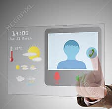 Concept of video chat about