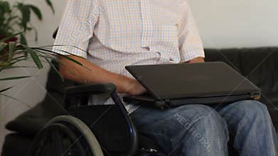 Businessman in wheelchair