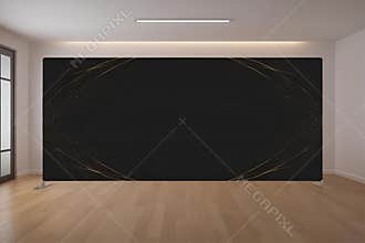 Modern Black Background with Luxury Light Borders for Elegant Designs