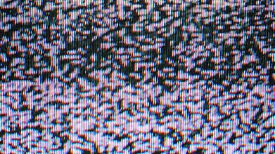 Television snow when searching