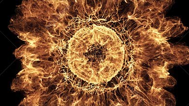 Hot Particle Shockwave Explosion