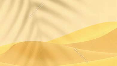 cartoon desert sandy desert landscape animation: Dune cartoon land design