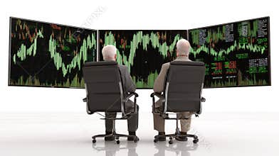 AI-Generated Stock Market Visualization