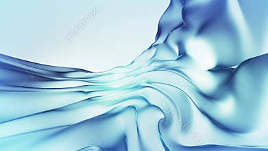 Blue Flow Looped Wavy Fluid Background Animation
