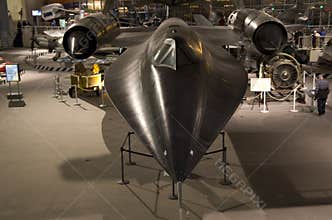 Blackbird US fighter in Museum of Flight Seattle