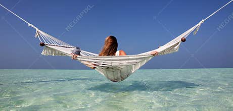 Girl in a Hammock