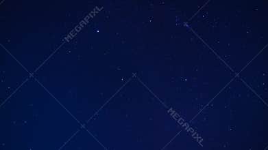 Time lapse starry movement in the night sky