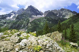 Maroon Bells wilderness in Colorado