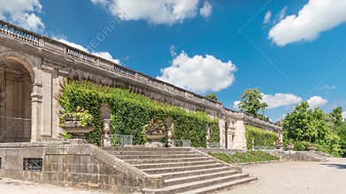 Palais du Capitole timelapse hyperlapse in Jardin public de Bordeaux, France
