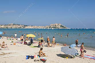 Public beach Calvi