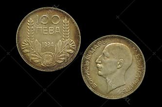 100 Bulgarian lev coin 1934
