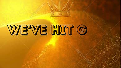 We\'ve Hit Gold Perfect for celebratory videos and success announcements include Gold champions cup and Gold Crown Winner