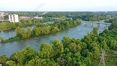 Route 12 Bridge over the Slauda and Congaree Rivers in Columbia South Carolina
